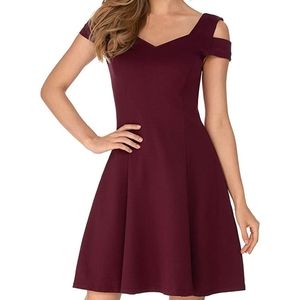 ✨2 for $25✨NWOT red velvet A-line dress